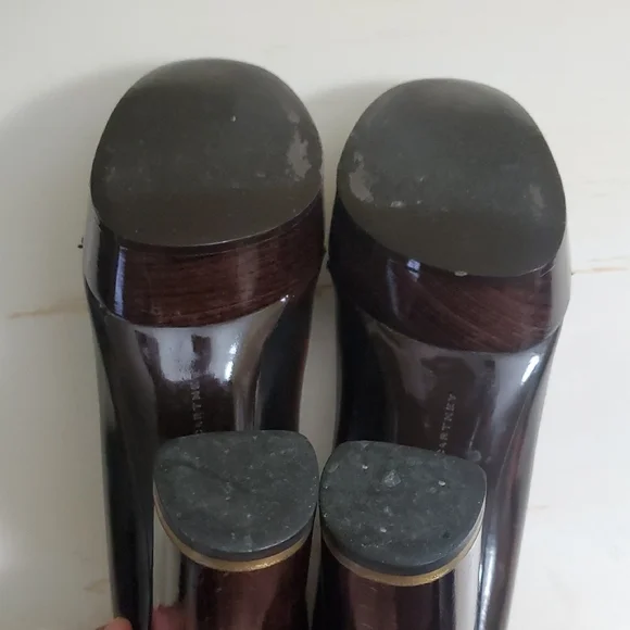 Stella McCartney | Brown Platform Heels with Fringe Details Sz 37 1/2 - Picture 10 of 11